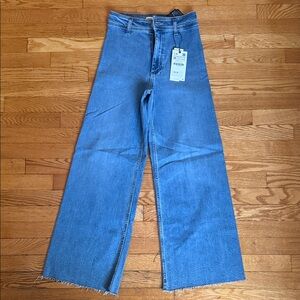 Zara Women's Flare Blue Jeans